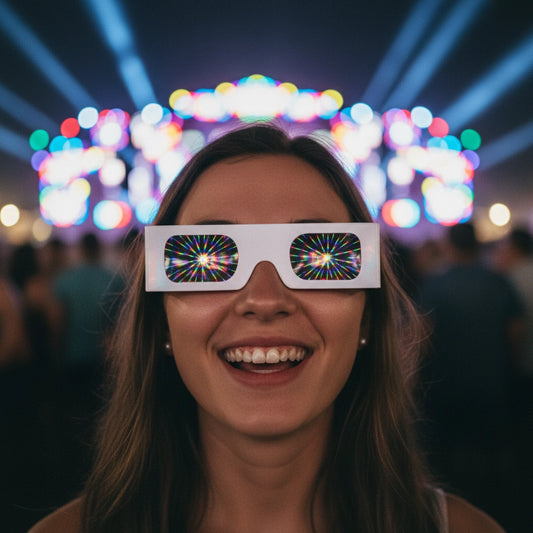 Lentes de Carton Prisma 100pcs - sun rave