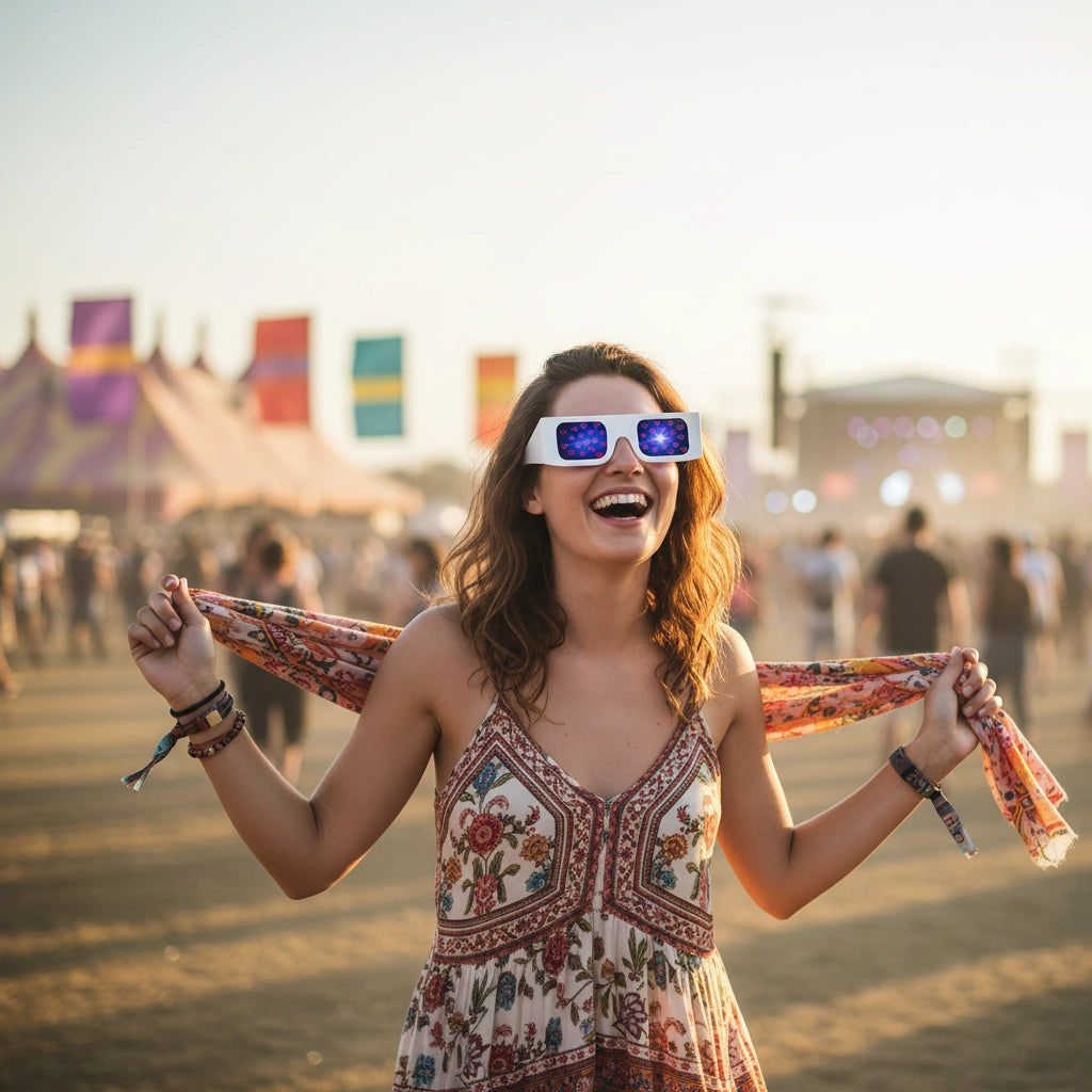 Lentes de Carton Corazon 100pcs - sun rave