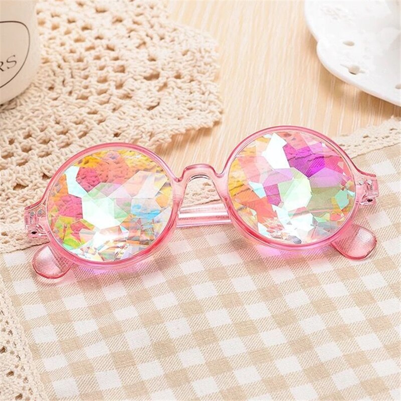 Retro Holographic Prism Sun glasses