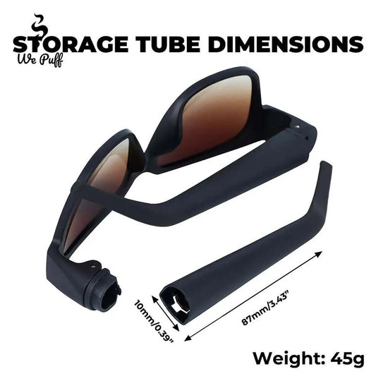 Hidden Tapered Roll Paper Storage Glasses - sun rave