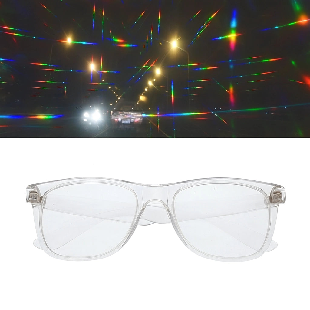 Lentes Difracción Prisma - sun rave