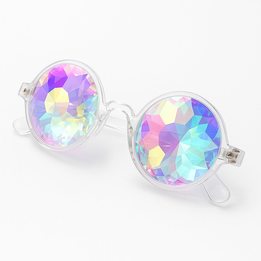 Lentes Caleidoscopio Circulares - sun rave