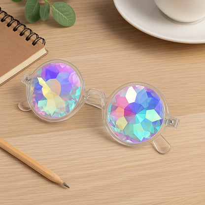 Lentes Caleidoscopio Circulares - sun rave