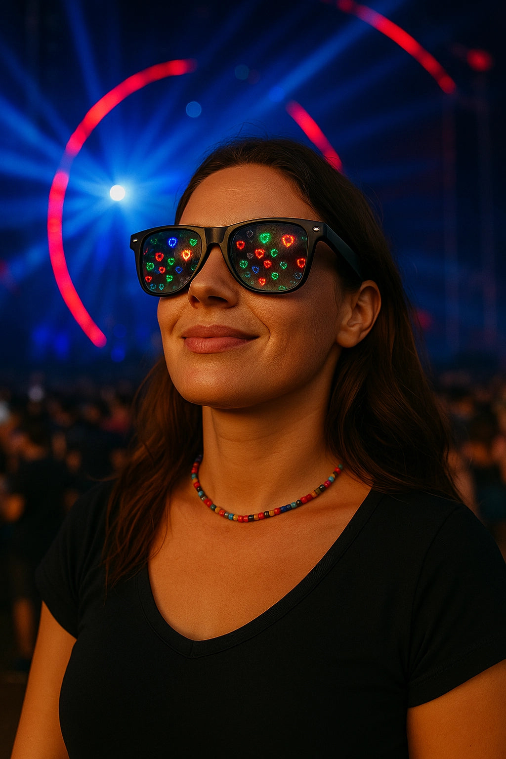 Lentes de Difracción Corazones - sun rave