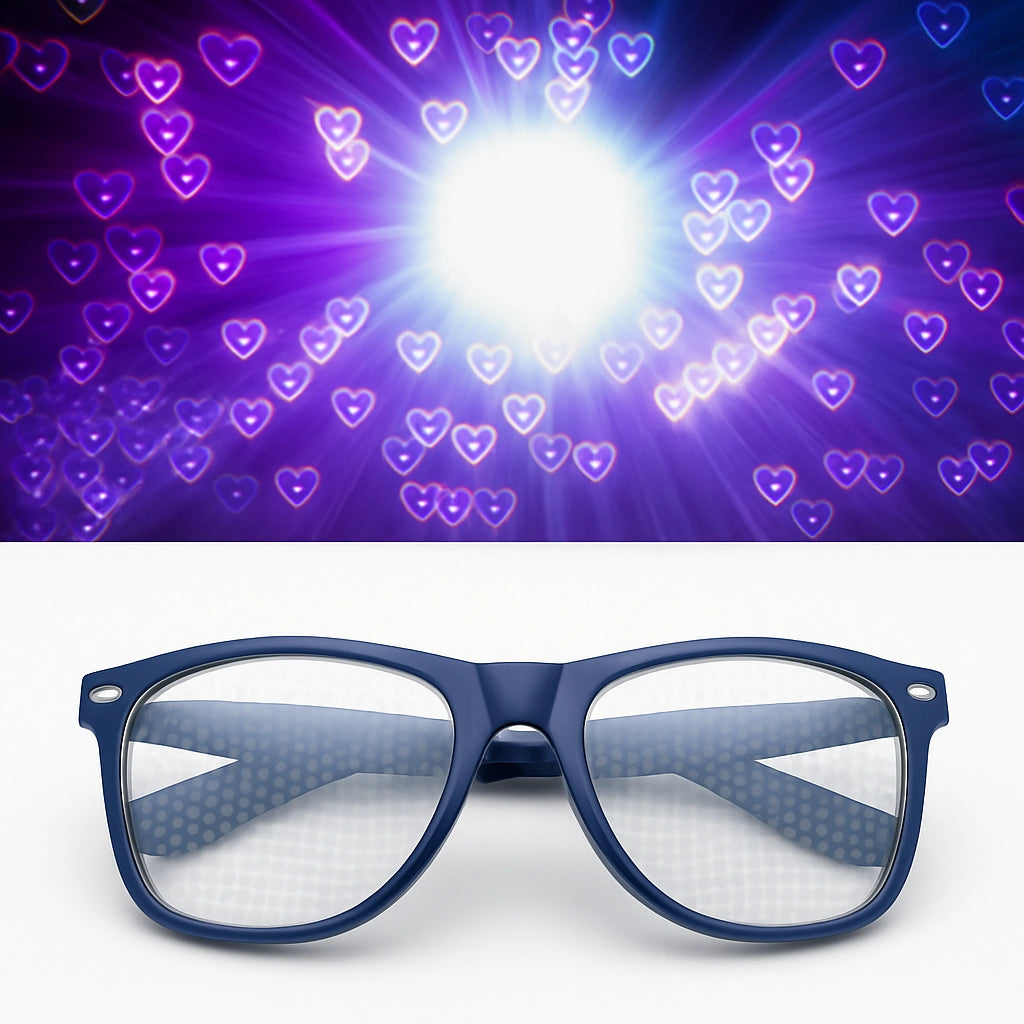 Lentes de Difracción Corazones - sun rave