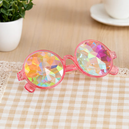 Lentes Caleidoscopio Circulares - sun rave