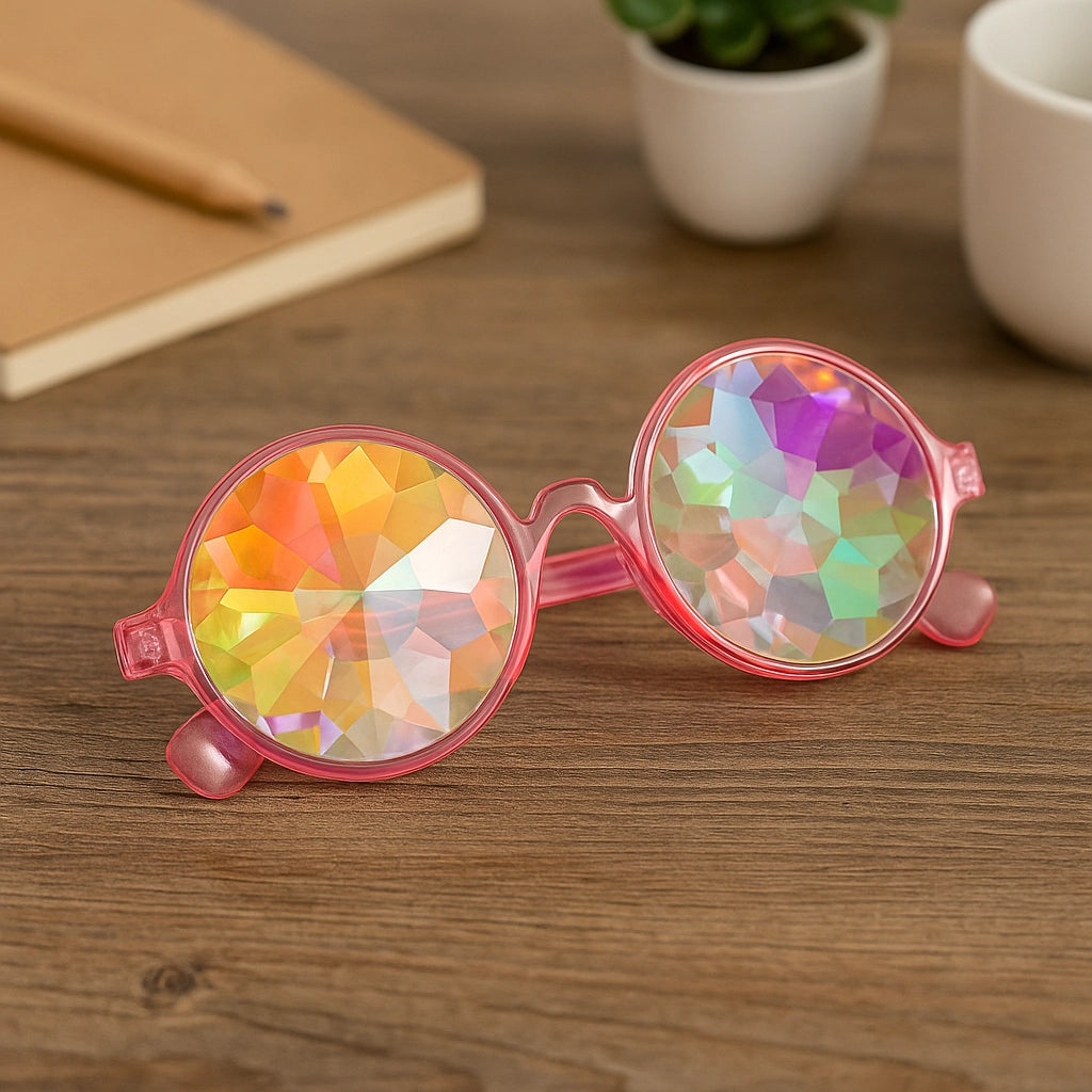 Lentes Caleidoscopio Circulares - sun rave
