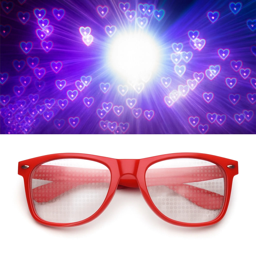 Lentes de Difracción Corazones - sun rave