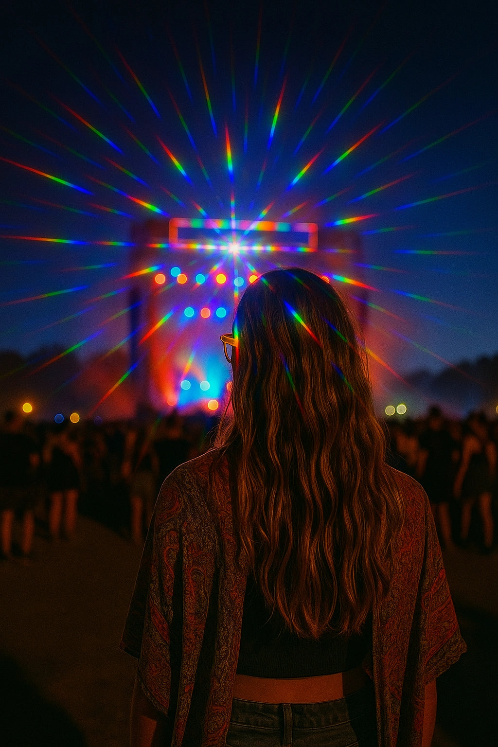 Lentes Difracción Prisma - sun rave