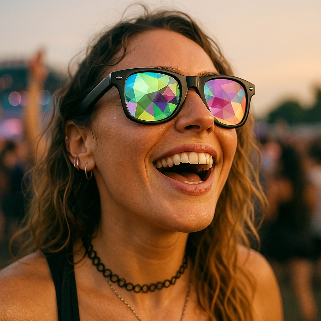 Lentes Caleidoscopio - sun rave