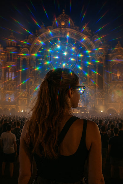 Lentes Difracción Prisma - sun rave