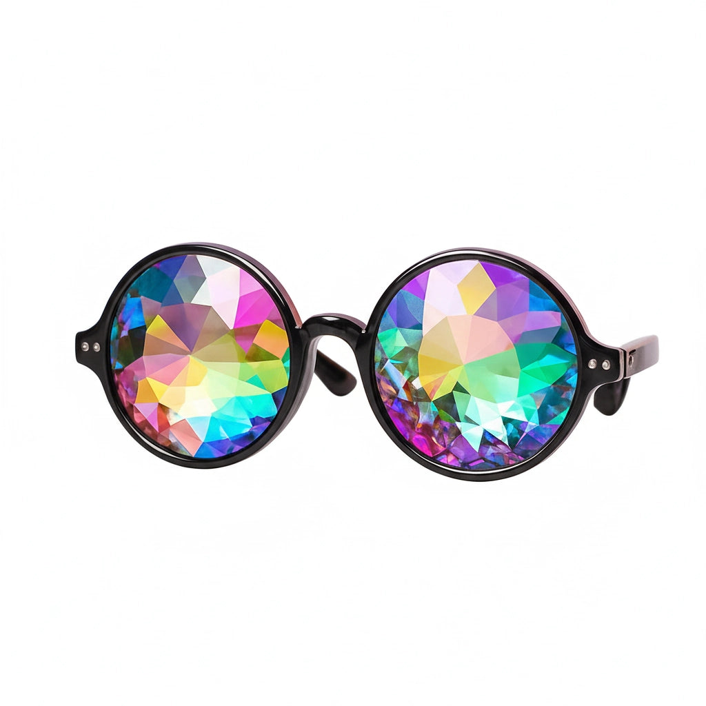 Lentes Caleidoscopio Circulares - sun rave