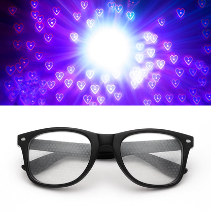 Lentes de Difracción Corazones - sun rave