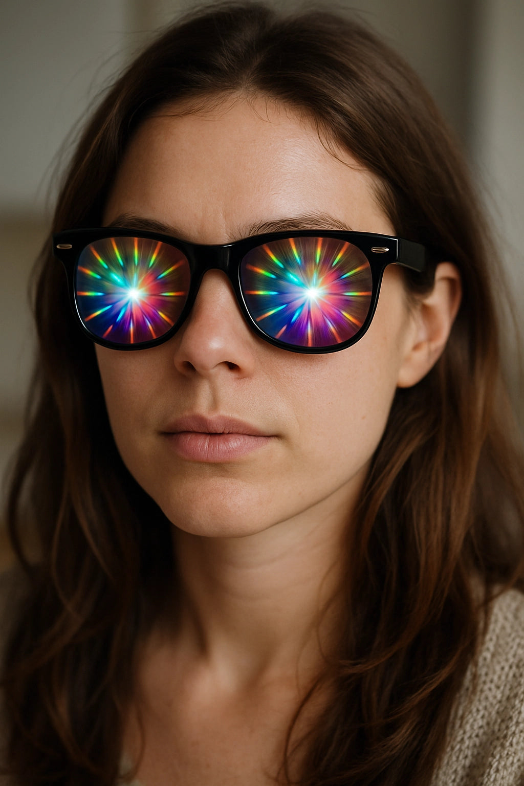 Lentes Difracción Prisma - sun rave