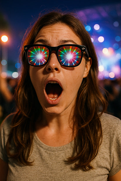 Lentes Difracción Prisma - sun rave