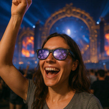 Lentes de Difracción Corazones - sun rave