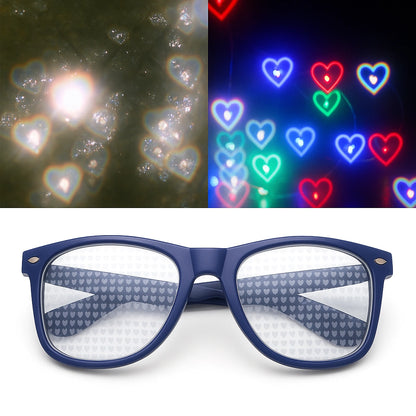 Lentes de Difracción Corazones - sun rave