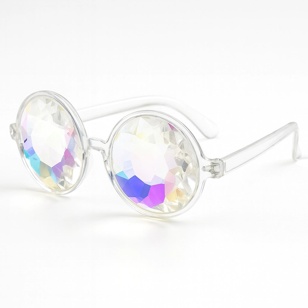Lentes Caleidoscopio Circulares - sun rave