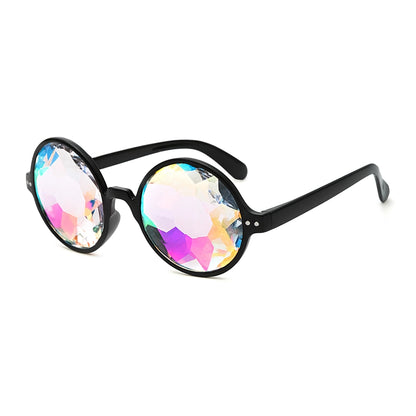 Lentes Caleidoscopio Circulares - sun rave