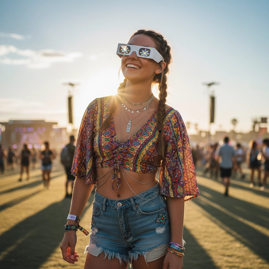 Lentes de Carton Prisma 100pcs - sun rave