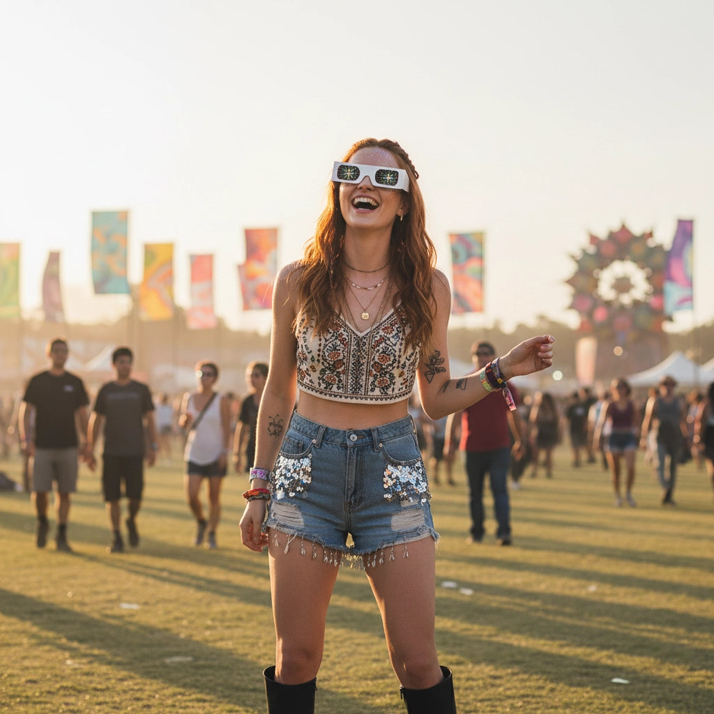 Lentes de Carton Prisma 100pcs - sun rave