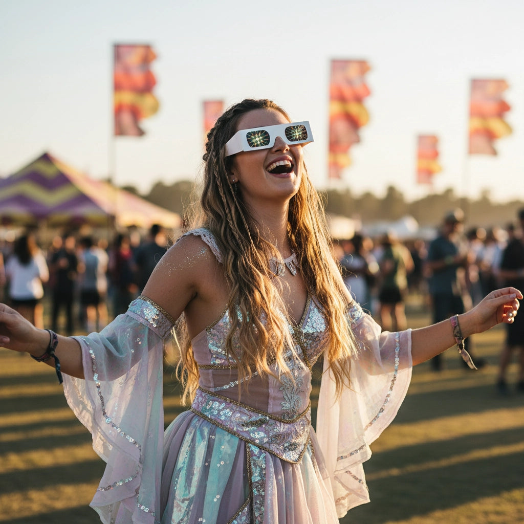 Lentes de Carton Prisma 100pcs - sun rave