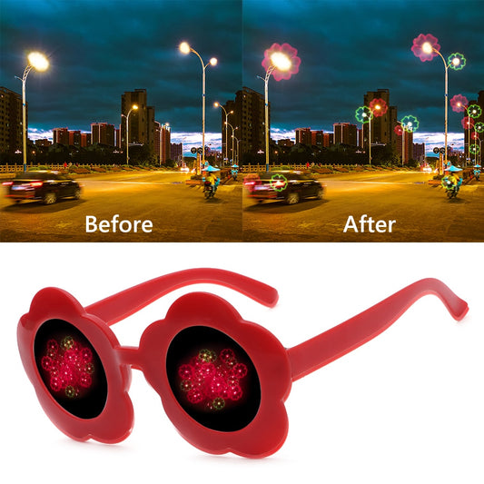 Sunflower Shaped Diffraction Glasses