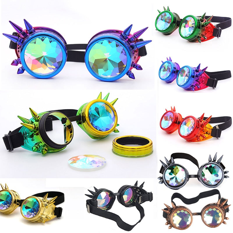 Kaleidoscope Gothic Steampunk Goggles