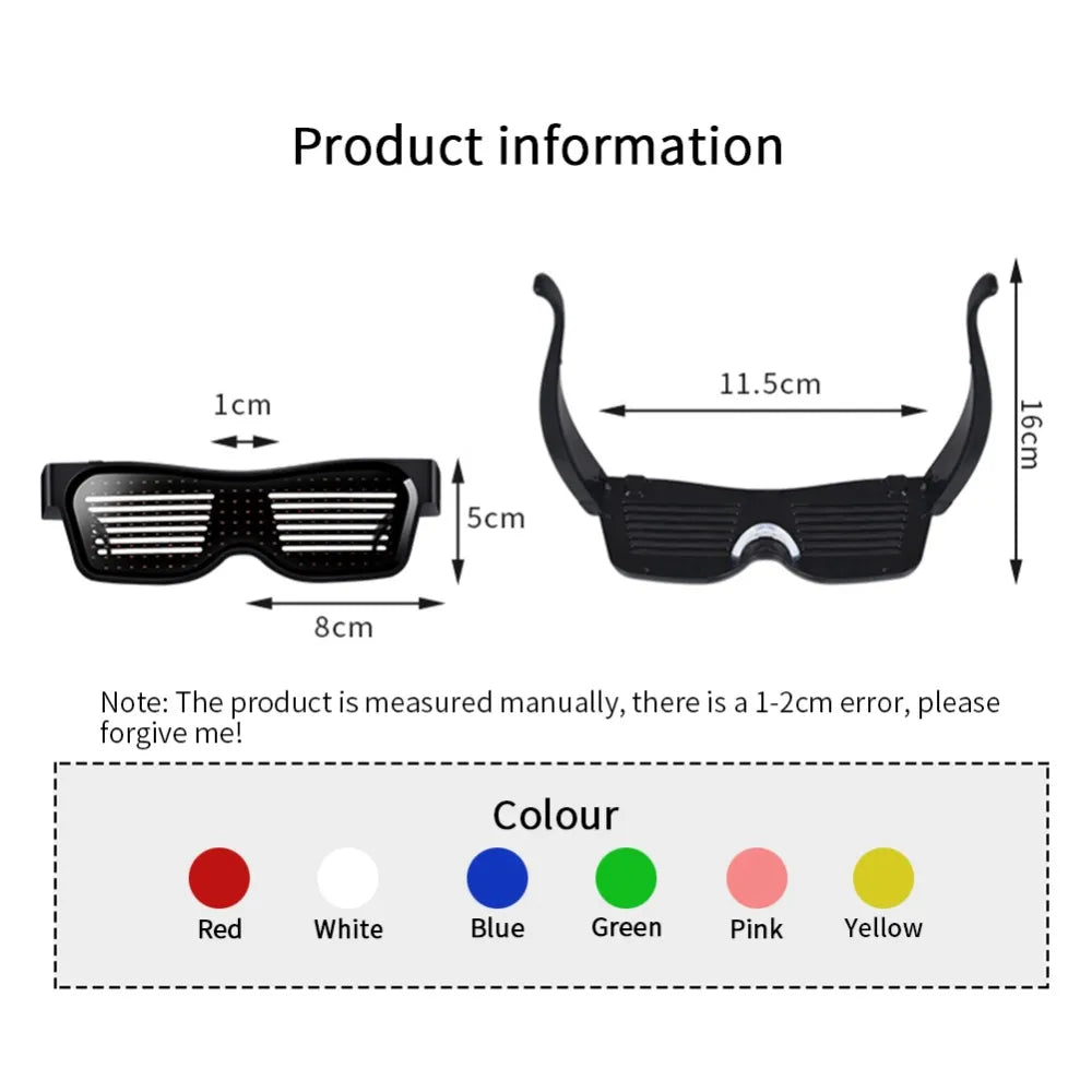 LED Glasses Customizable