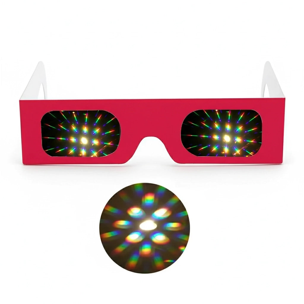 Lentes de Carton Prisma 100pcs - sun rave