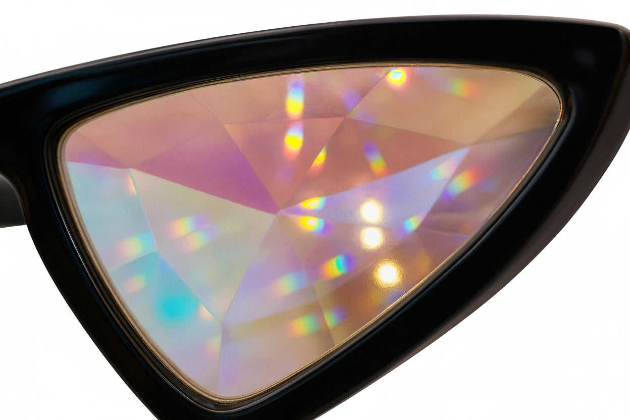 Lentes triangulares Caleidoscopio - sun rave