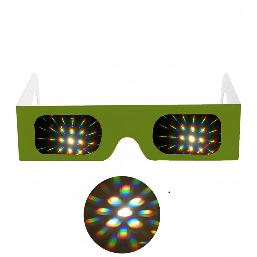 Lentes de Carton Prisma 100pcs - sun rave