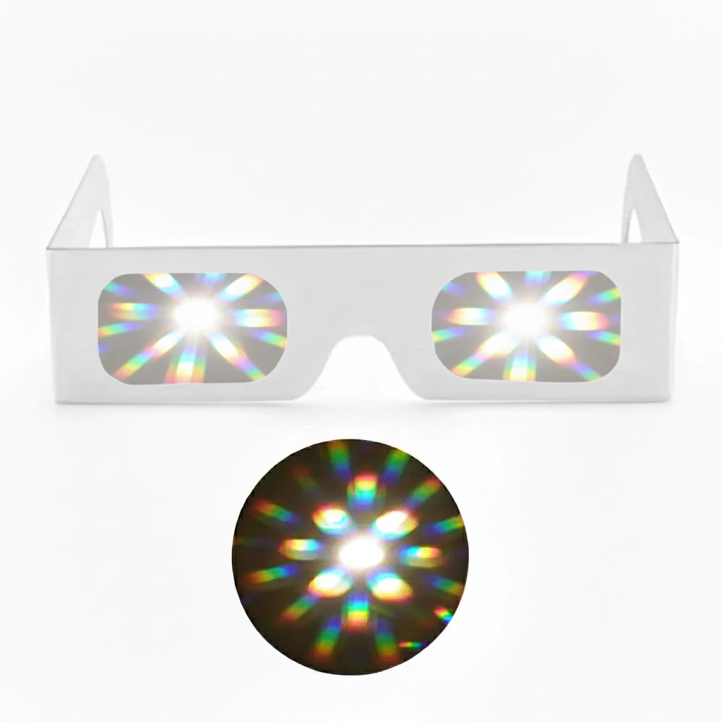 Lentes de Carton Prisma 100pcs - sun rave