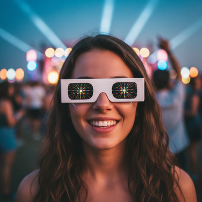 Lentes de Carton Prisma 100pcs - sun rave