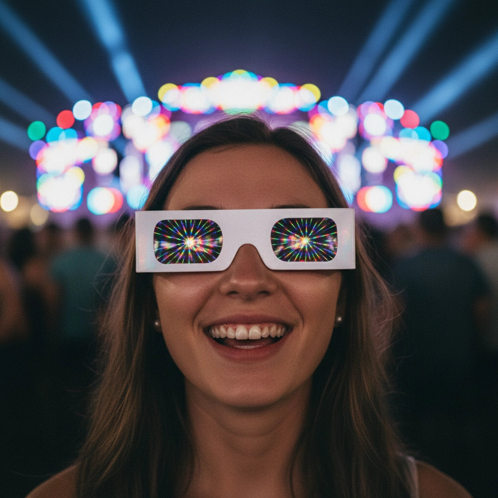 Lentes de Carton Prisma 100pcs - sun rave