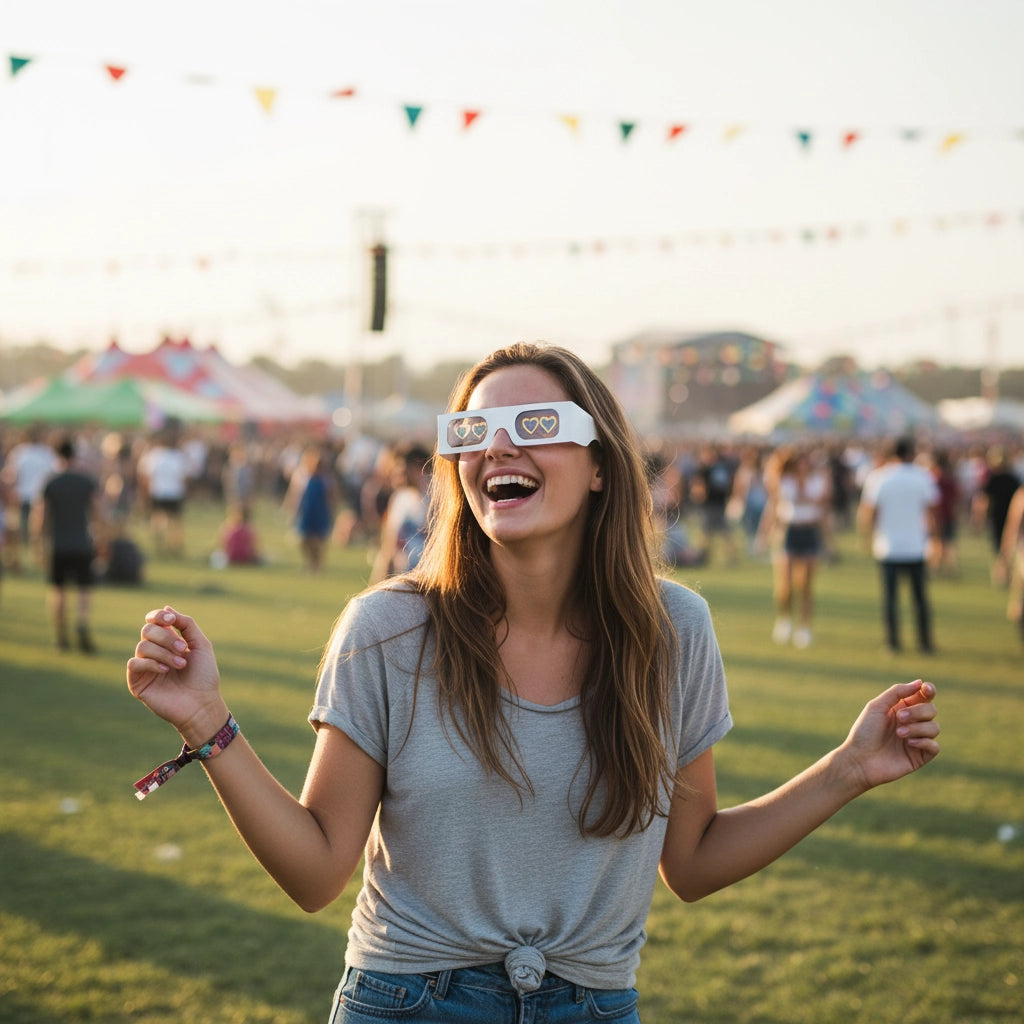 Lentes de Carton Corazon 100pcs - sun rave