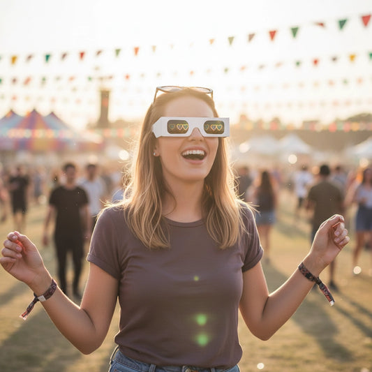 Lentes de Carton Corazon 100pcs - sun rave