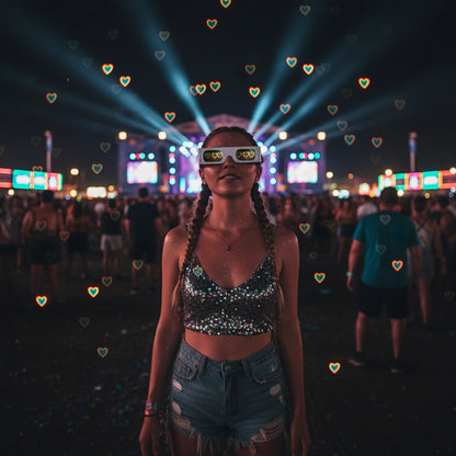 Lentes de Carton Corazon 100pcs - sun rave