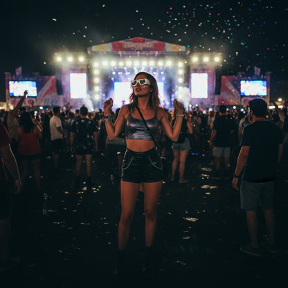 Lentes de Carton Corazon 100pcs - sun rave