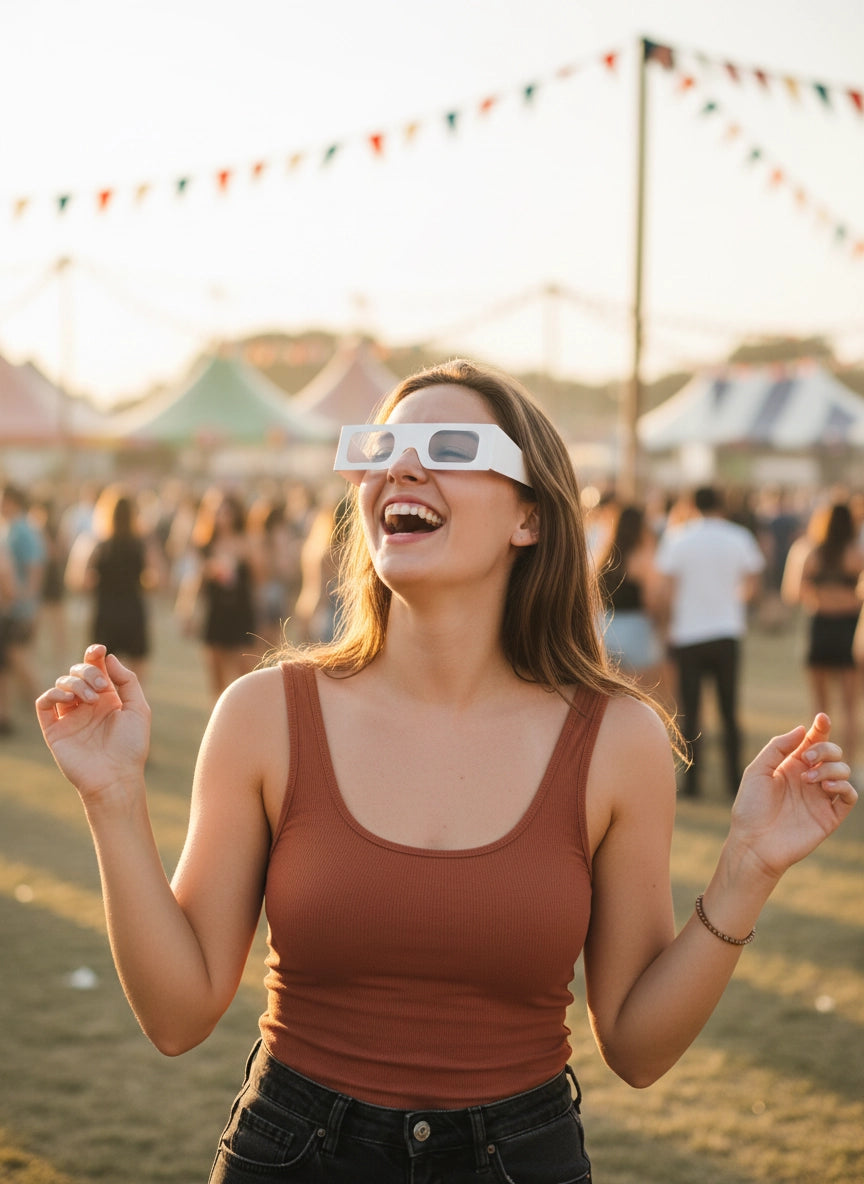 Lentes de Carton Corazon 100pcs - sun rave