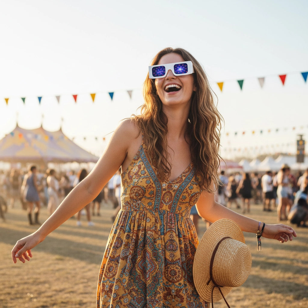 Lentes de Carton Corazon 100pcs - sun rave