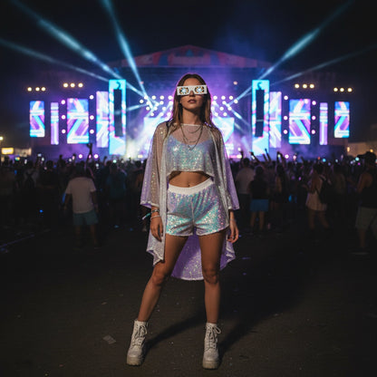 Lentes de Carton Prisma 100pcs - sun rave