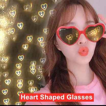 Love Heart Diffraction Sunglasses