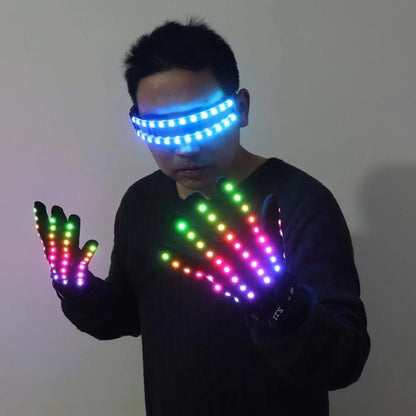 LED Glow Glasses and Gloves