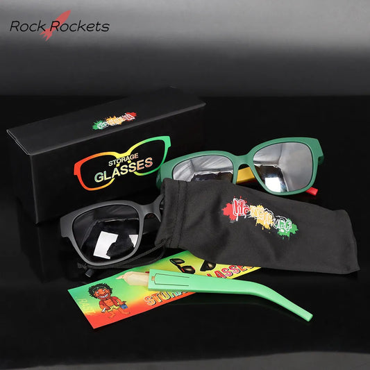 Removable Hidden Storage Sunglasses - sun rave
