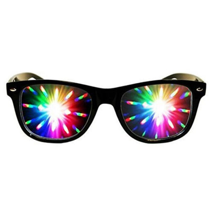 Glasses Diffraction 3D Rectangle Sunglasses