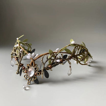 Handmade Enchanted Forest Leaves Tiara