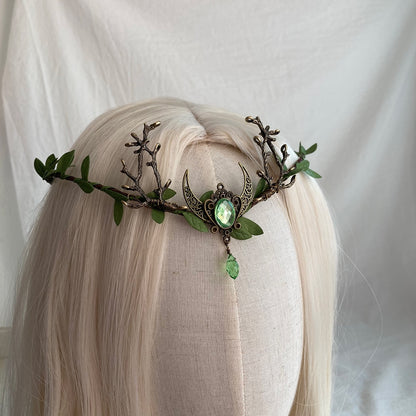 Handmade Enchanted Forest Leaves Tiara