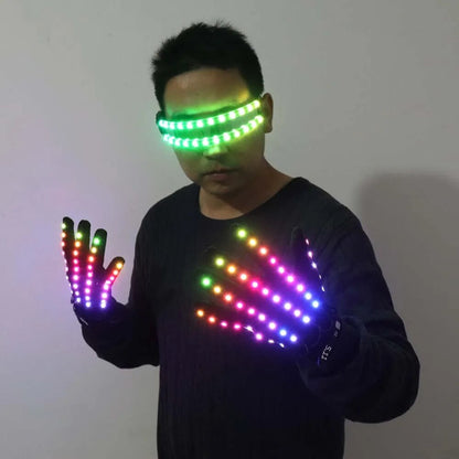 LED Glow Glasses and Gloves