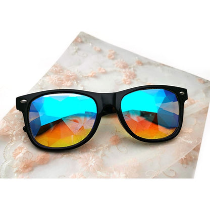 Square Kaleidoscope Glasses Light Prism Diffracted